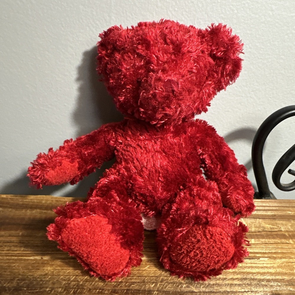 Vintage RUSS Plush Teddy Bear Red 9" - Sherry